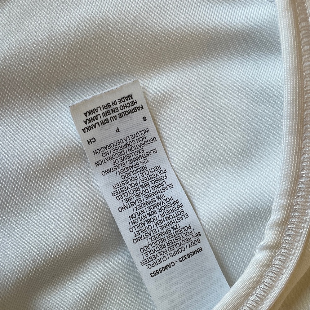 Nike White and Black Logo Racerback Sports Bra - Picture 5 of 5